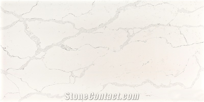 V130 White Quartz with Marble Vein , Quartz Tiles & Slabs , Floor Covering Tiles, Quartz Wall Covering Tiles,Quartz Skirting